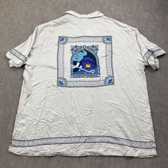 Disney Our Universe Mens Alladin Cave of Wonders Shirt Woven Button-Up XXL Rayon - Picture 1 of 16